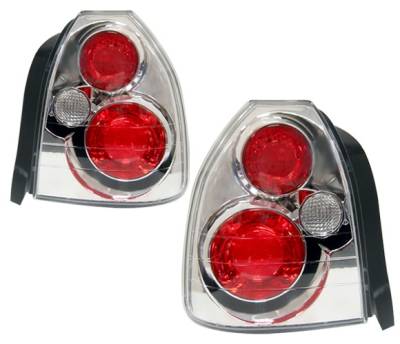 Honda Civic HB 4 Car Option Altezza Taillights - Chrome - LT-HC963A-YD