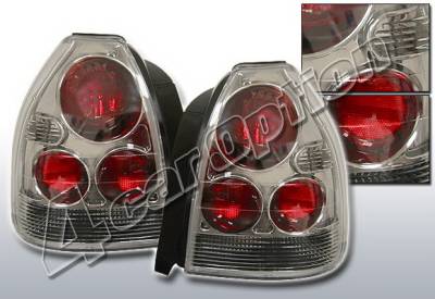 Honda Civic HB 4 Car Option Altezza Taillights - Gunmetal - LT-HC963G1-KS