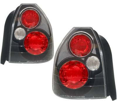 Honda Civic HB 4 Car Option Altezza Taillights - Black - LT-HC963JB-3