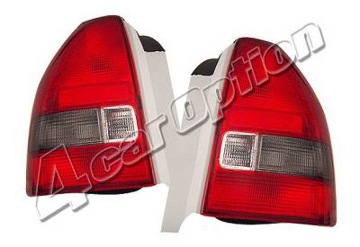 Honda Civic HB 4 Car Option Taillights - Red & Smoke - LT-HC963RSM-KS