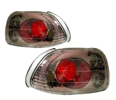 Honda Del Sol 4 Car Option Altezza Taillights - Gunmetal - LT-HD93G-YD