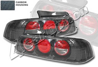 Honda Prelude 4 Car Option Altezza Taillights - Carbon Fiber Style - LT-HP97F-YD