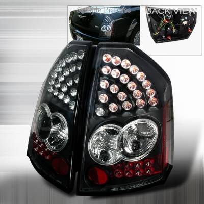 Chrysler 300 Custom Disco Black LED Taillights - LT-300C05JMLED