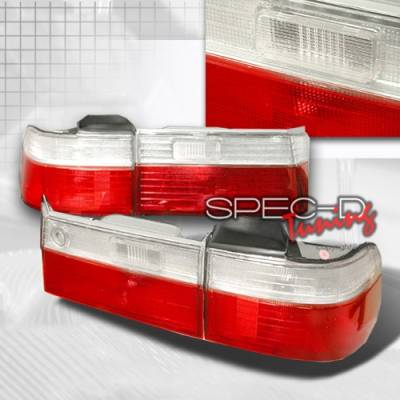 Honda Accord 4DR Custom Disco Red & Clear Taillights - LT-ACD904RPW