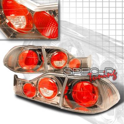 Honda Accord 4DR Custom Disco Gunmetal Taillights - LT-ACD984G-YD