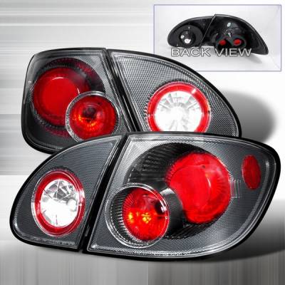 Toyota Corolla Custom Disco Black Taillights - LT-COR03CF-YD