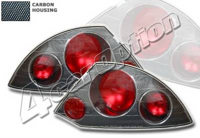 Mitsubishi Eclipse 4 Car Option Altezza Taillights - Carbon Fiber Style - LT-ME00F-YD