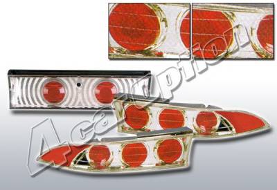 Mitsubishi Eclipse 4 Car Option Altezza Taillights - V2 - Chrome - LT-ME953A2-KS