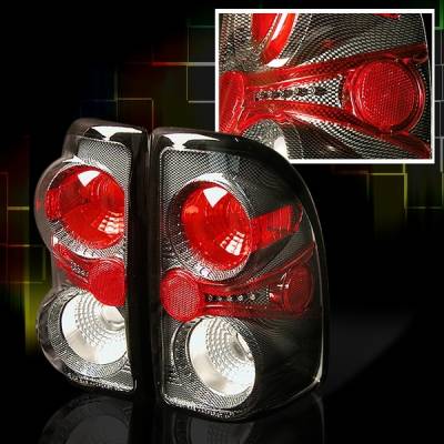 Dodge Dakota Custom Disco Carbon Fiber Taillights - LT-DAK97CF-YD