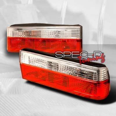 BMW 3 Series Custom Disco Red & Clear Taillights - LT-E304RPW-TM