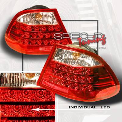 BMW 3 Series Custom Disco Red LED Taillights - LT-E46992RLED