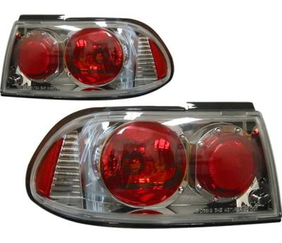 Nissan Sentra 4 Car Option Altezza Taillights - Gunmetal - LT-NS95G-KS