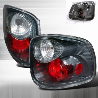 Ford F150 Custom Disco Carbon Fiber Taillights - LT-F150F97CF-YD