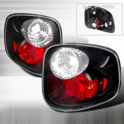 Ford F150 Custom Disco Black Taillights - LT-F150F97JM-YD