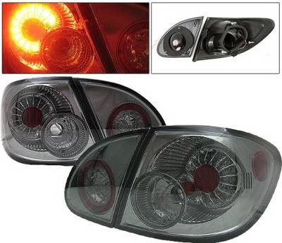 Toyota Corolla 4 Car Option LED Taillights - Smoke - LT-TCL03LEDSM-YD