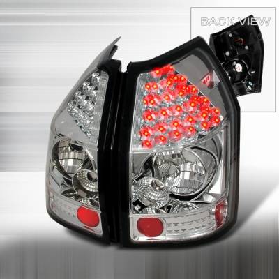 Dodge Magnum Custom Disco Chrome & Clear LED Taillights - LT-MAG05CLED