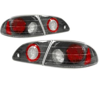 Toyota Corolla 4 Car Option Altezza Taillights - Carbon Fiber Style - LT-TCL98F-YD