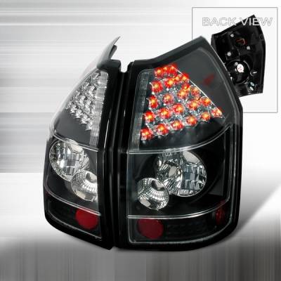 Dodge Magnum Custom Disco Black & Clear LED Taillights - LT-MAG05JMLED