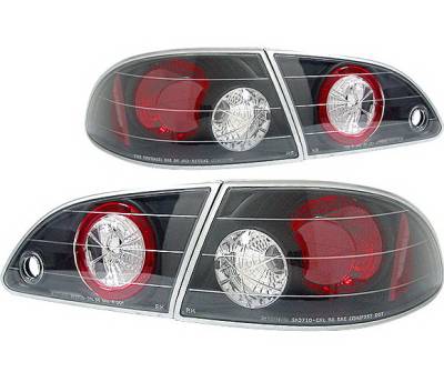 Toyota Corolla 4 Car Option Altezza Taillights - Black - LT-TCL98JB-YD