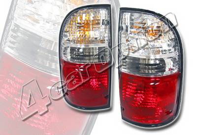 Toyota Tacoma 4 Car Option OEM Taillights - Red & Clear - LT-TTA01RC-KS