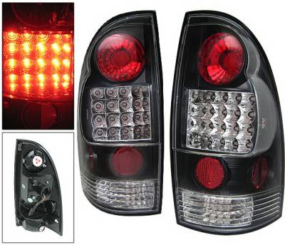 Toyota Tacoma 4 Car Option LED Taillights - Black - LT-TTA05LEDJB-YD