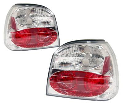 Volkswagen Golf 4 Car Option Altezza Taillights - Chrome - LT-VG92A-YD