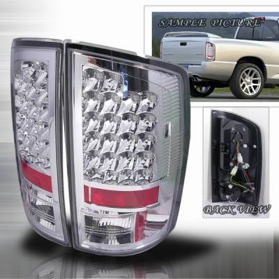 Dodge Ram Custom Disco Chrome Euro LED Taillights - LT-RAM02CLED-YD