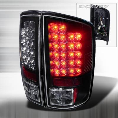 Dodge Ram Custom Disco Black Euro LED Taillights - LT-RAM02JMLED-YD