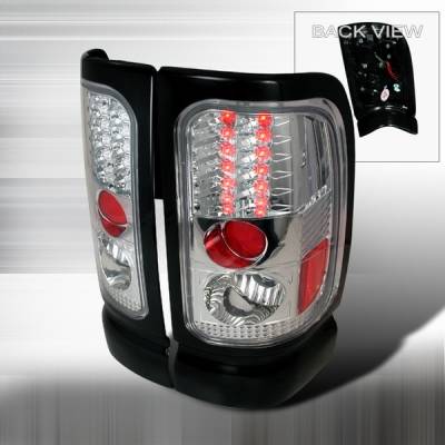 Dodge Ram Custom Disco Chrome LED Taillights - LT-RAM94CLED-YD