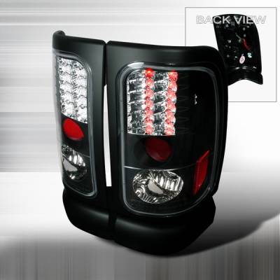 Dodge Ram Custom Disco Black LED Taillights - LT-RAM94JMLED-YD