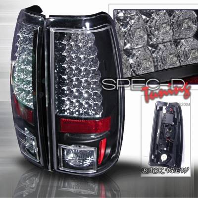 Chevrolet Silverado Custom Disco Black Euro LED Taillights - LT-SIV03JMLED-YD