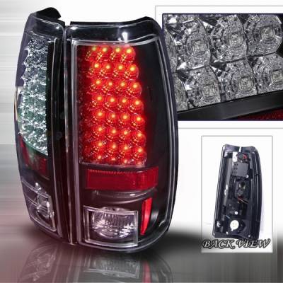 Chevrolet Silverado Custom Disco Black LED Taillights - LT-SIV99JMLED-YD