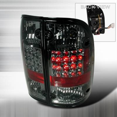 Toyota Tacoma Custom Disco Smoke LED Taillights - LT-TAC00GLED-YD