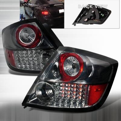 Scion tC Custom Disco Smoke & Chrome LED Taillights - LT-TC04GCLED