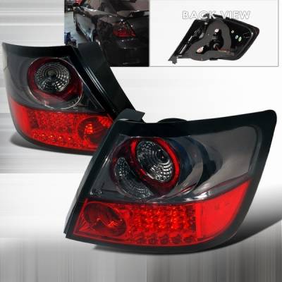 Scion tC Custom Disco Red & Smoke LED Taillights - LT-TC04GRLED