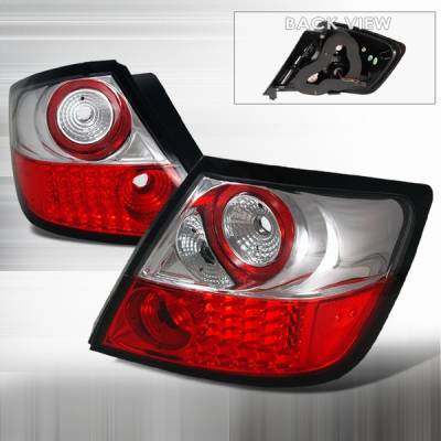 Scion tC Custom Disco Red & Clear LED Taillights - LT-TC04RLED