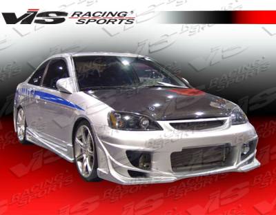 Honda Civic 2DR VIS Racing Ballistix Side Skirts - 01HDCVC2DBX-004