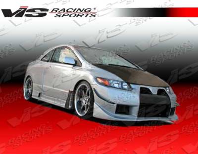 Honda Civic 2DR VIS Racing Wide body GT Side Skirts - 06HDCVC2DWBGT-004