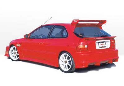 Honda Civic HB Wings West GSR Style Side Skirts - Left & Right - Fiberglass - 490178L&R