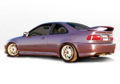 Honda Civic 2DR Wings West Racing Series Side Skirts - Left & Right - 890069L&R