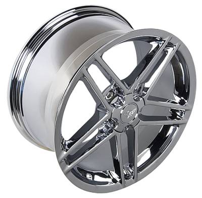 Z06 05 Style Wheel Chrome - GM Staggered 4 Wheel Package