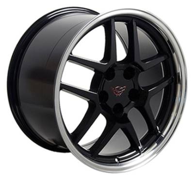 Z06 C4 Wheel Black - GM 17 Inch 4 Wheel Package