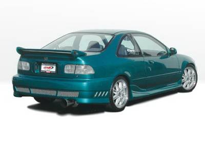 Honda Civic 2DR Wings West Tuner II Side Skirts - Left & Right - 890581L&R