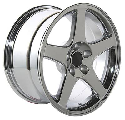 Cobra Style Wheel Chrome - Mustang 17 Inch 4 Wheel Package