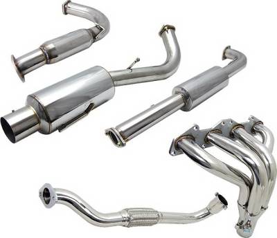 Mitsubishi Eclipse 4 Car Option Cat-Back Exhaust System with Header - MUX2-ME95