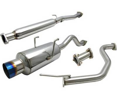 Acura Integra 2DR 4 Car Option Cat-Back Exhaust System with Titanium Tip - MUX-AI942GSR-TT