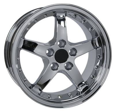 Cobra R Style Wheel Chrome - Mustang 17 Inch 4 Wheel Package