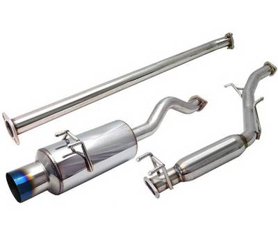 Honda Civic 4 Car Option Cat-Back Exhaust System with Titanium Tip - MUX-HC06SI-TT