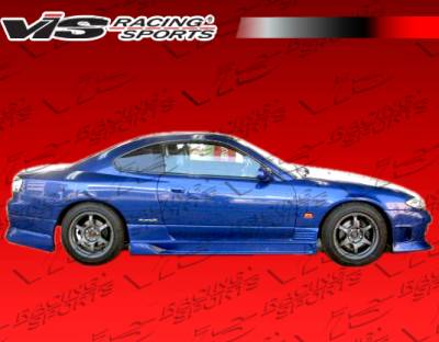 Nissan 240SX VIS Racing Flex Side Skirts - 89NS2402DFLX-004