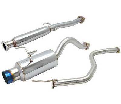 Honda Civic HB 4 Car Option Cat-Back Exhaust System with Titanium Tip - MUX-HC923-TT